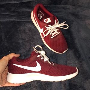 Barely worn red Nike sneakers